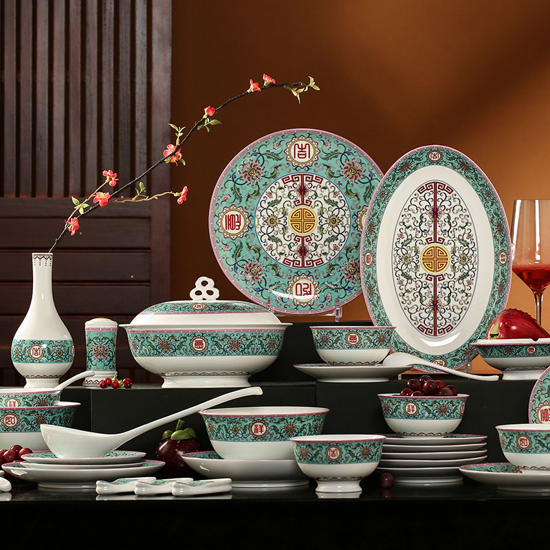 59头吉祥如意餐具