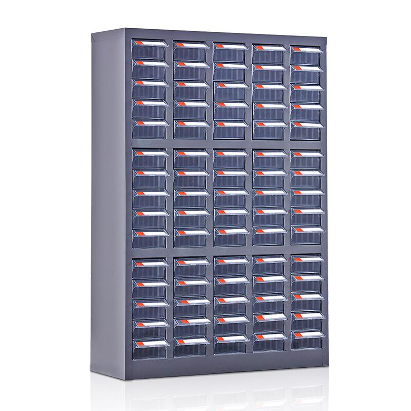 富利通 75抽零件柜100抽零件20抽40抽螺絲柜樣品物料柜防靜電小號抽屜 75抽透明無門